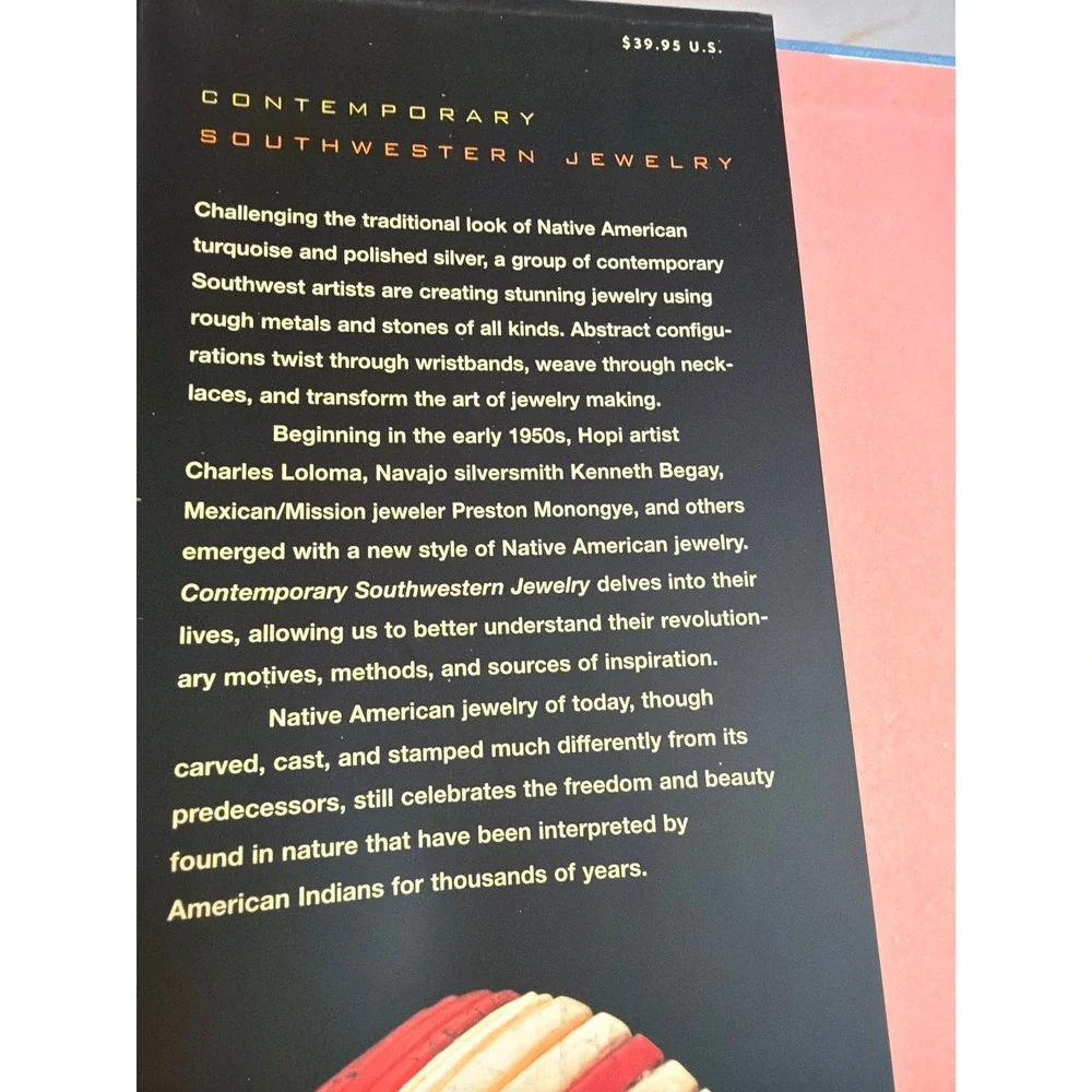 Gibbs Smith Book Black Contemporary Southwestern Jewelry Diana Pardue